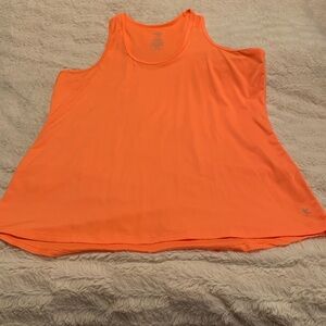 Danskin Orange Relaxed Sleeveless Tank Top